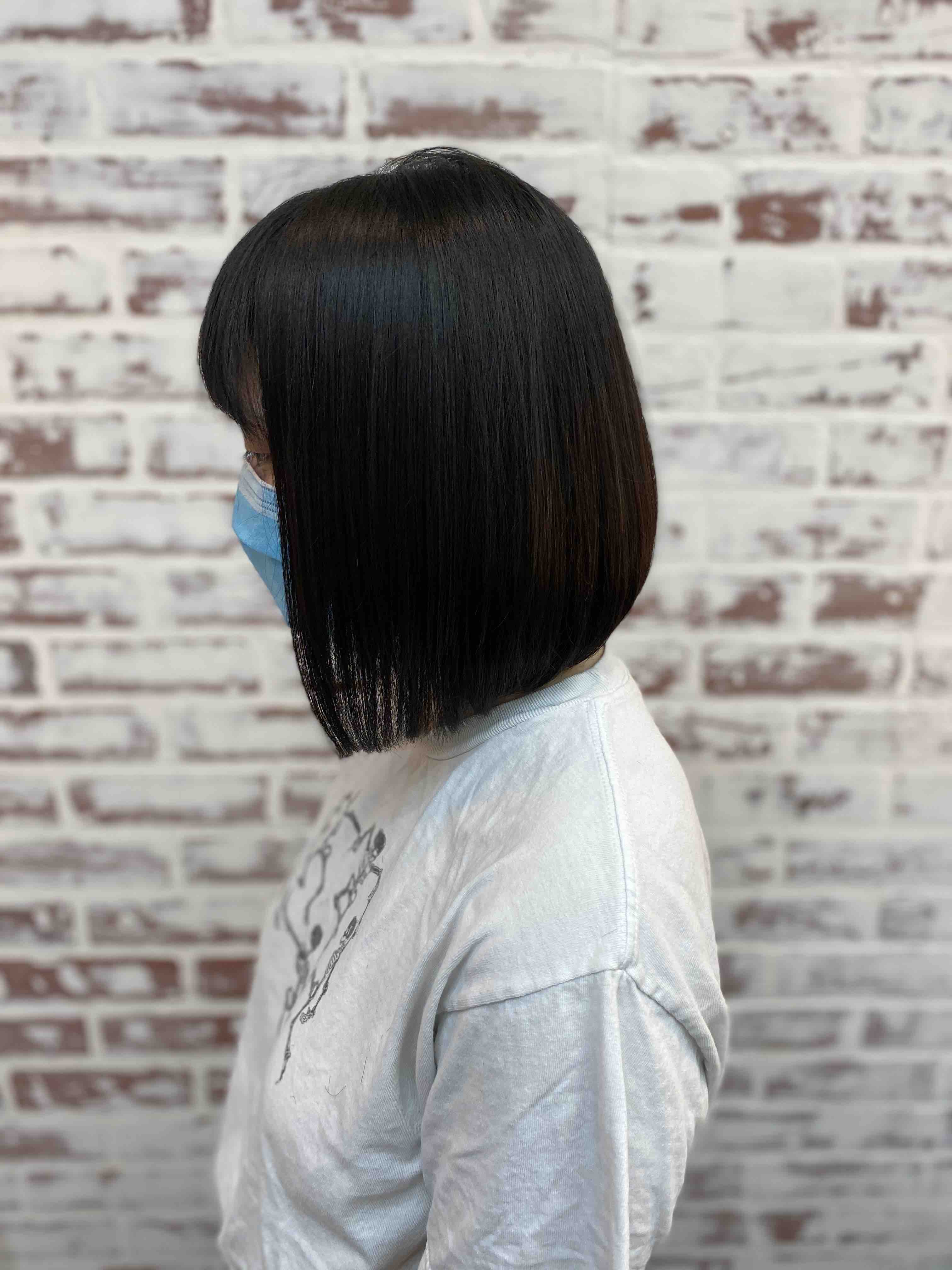 All Over Color And Haircut