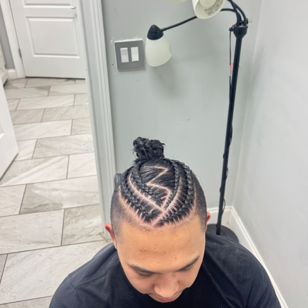 MEN Stitch braids STARTING PRICE at TheGoatedStylistMK in Mccormick, SC