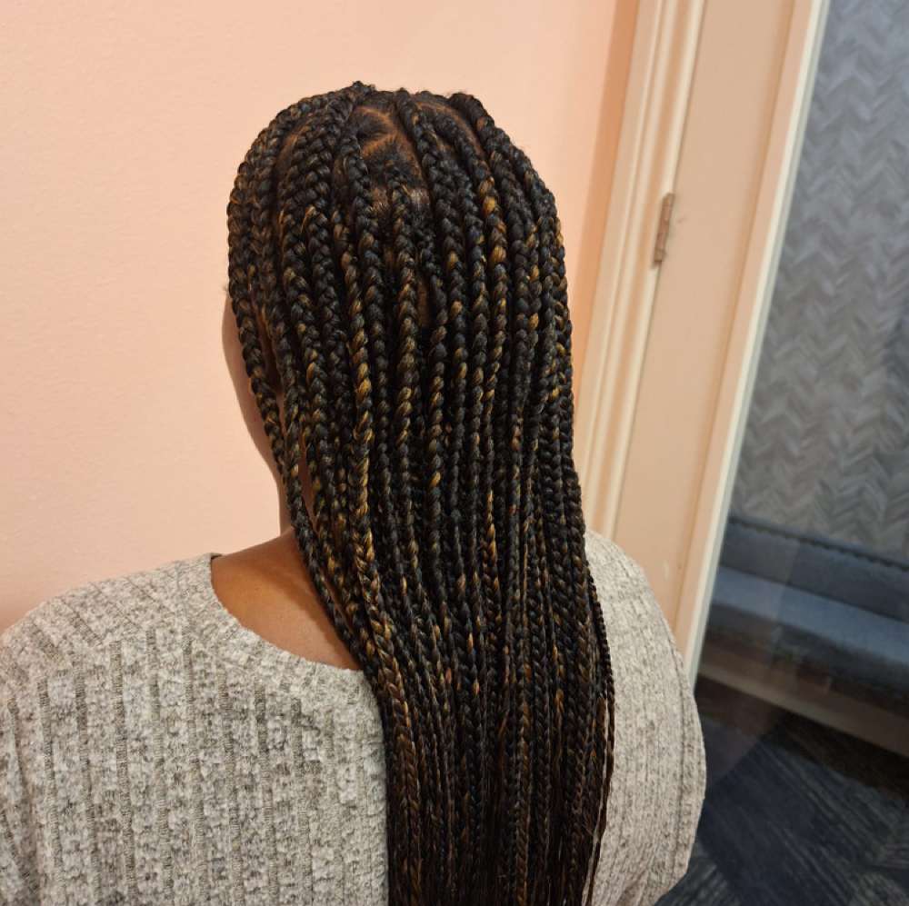 Box Braids – Large (Mid-Back) at WestAfrican Beauty Junction Braids in Prosper, TX
