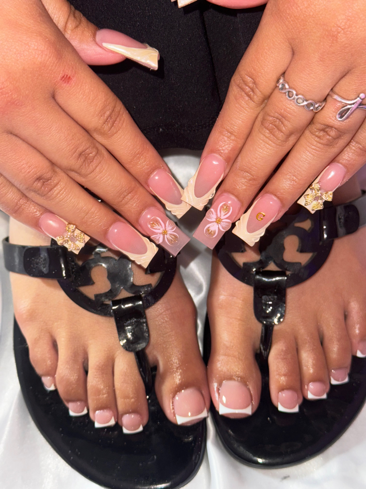 Dry Acrylic Pedicure Only 🎀