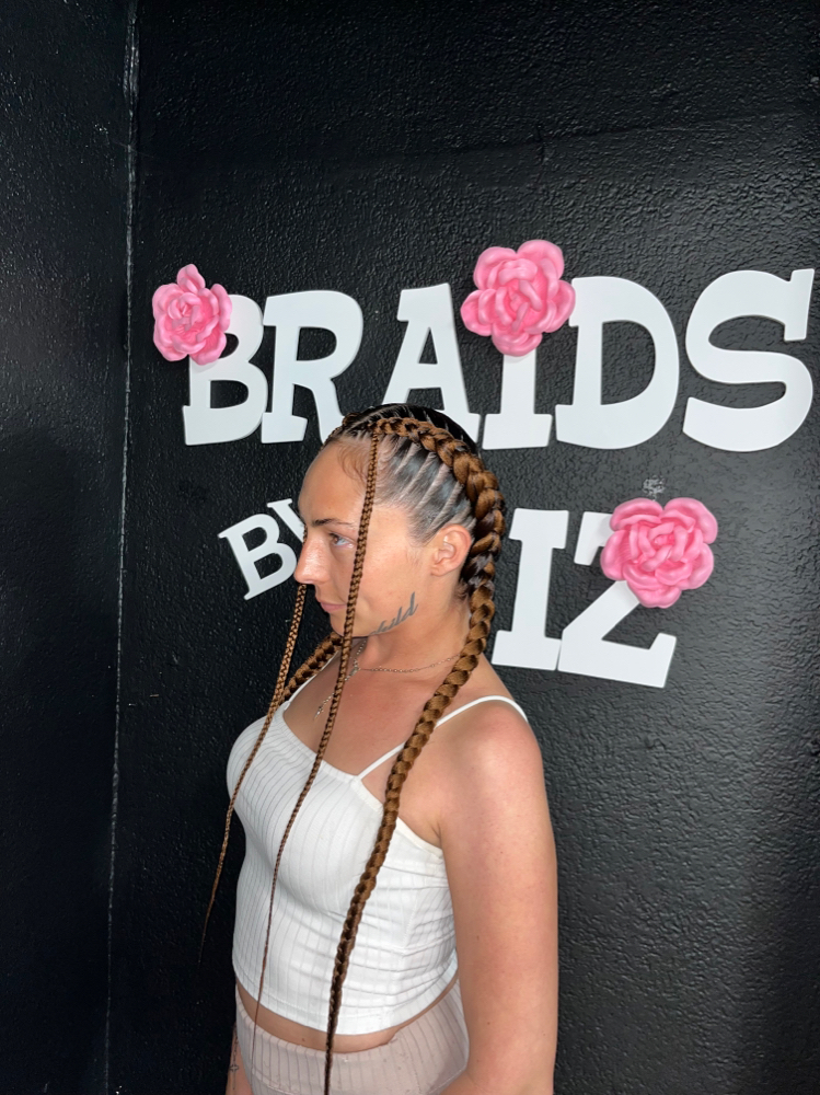 2 Feed In Braids