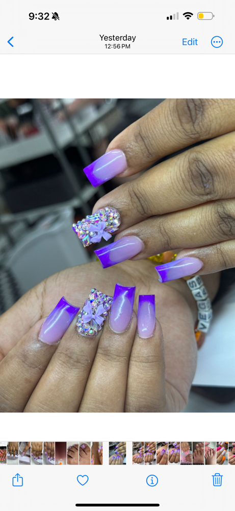 ADD ONS! Full Rhinestone Nail