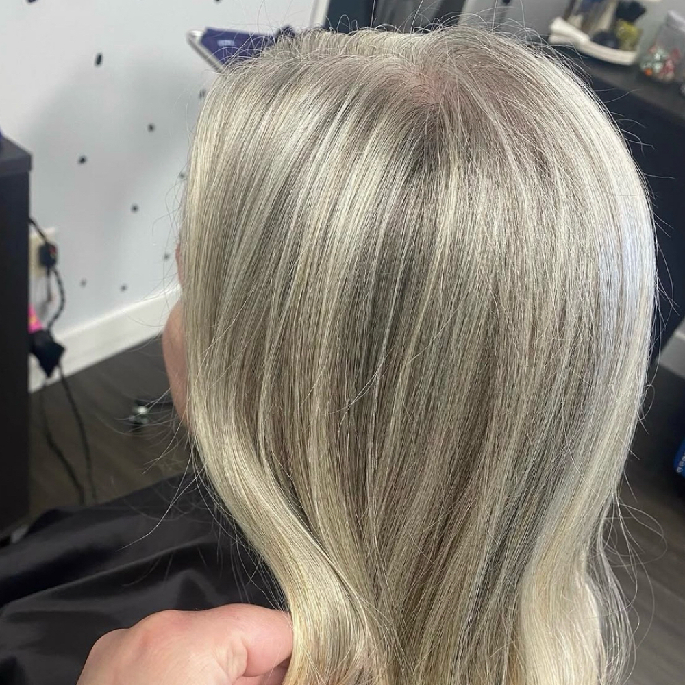 Gray Blending Maintenance at Pin it Up Hair Studio in East Greenville, PA