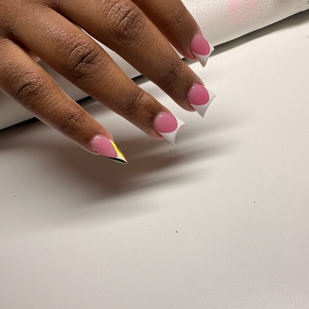 Short French Tip Special at TippedbyTyla LLC. in Nashville, TN
