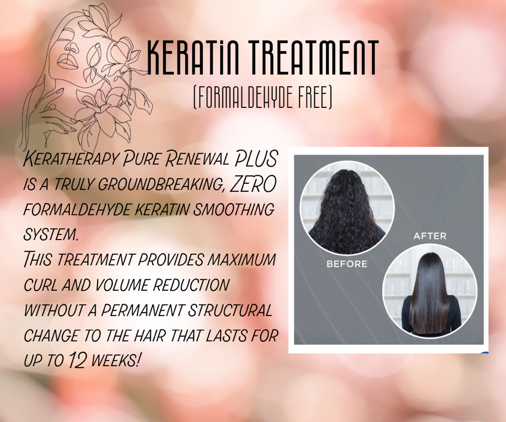 Keratin Treatment (Formaldehyde Free)