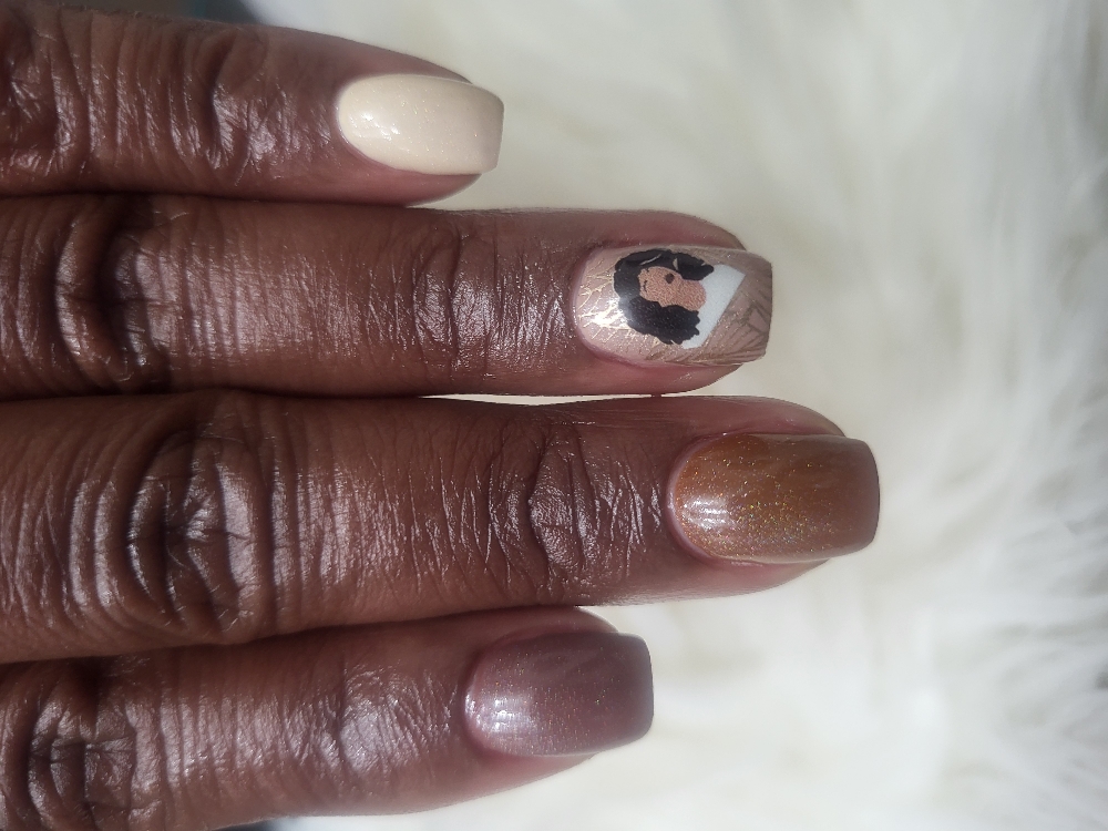 Foil/Abstract Nail Art