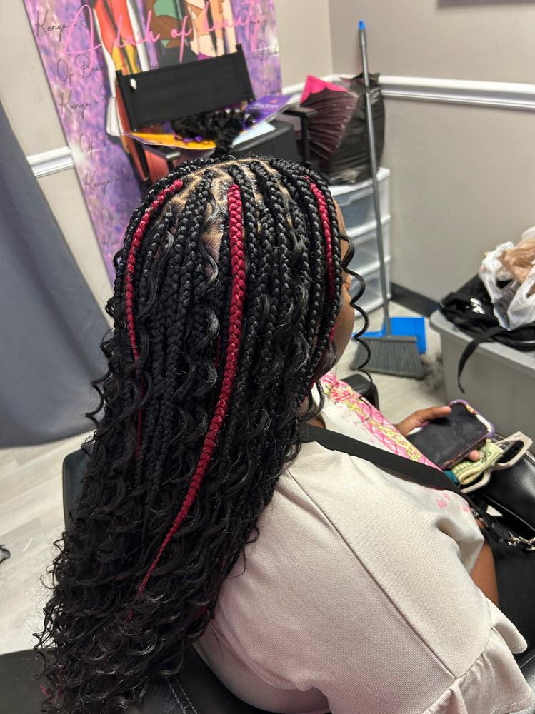 Small Boho Box Braids