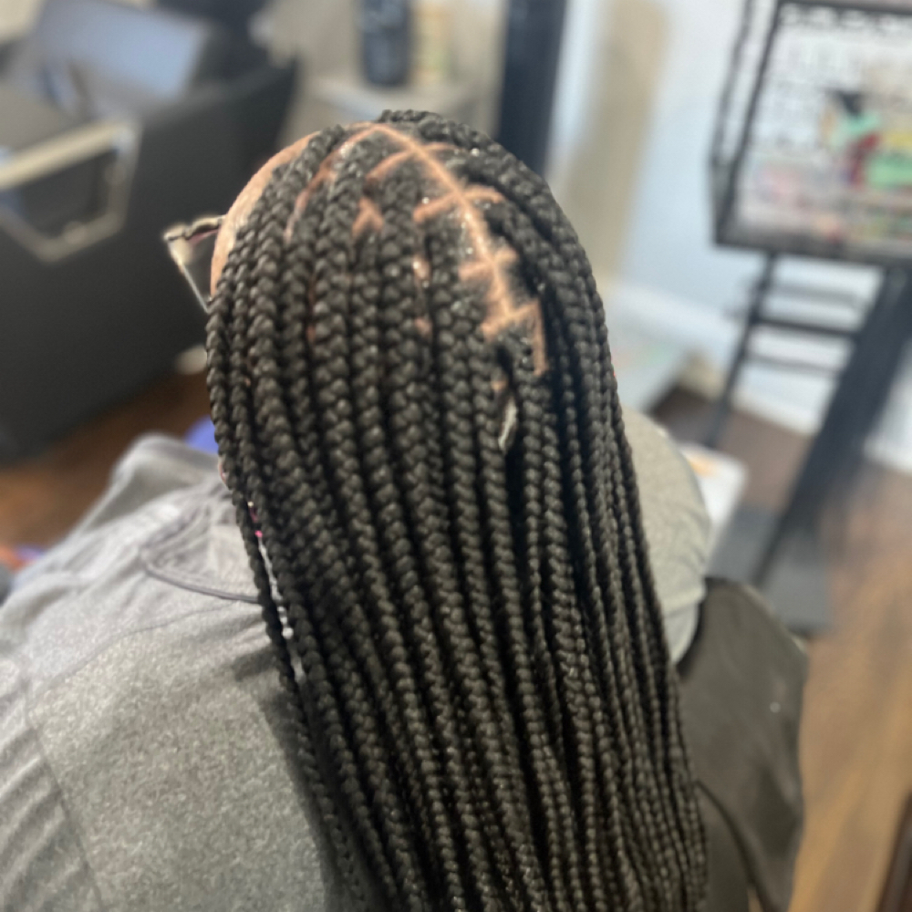 Box Braids (Medium) at BraidRulez in Durham, NC