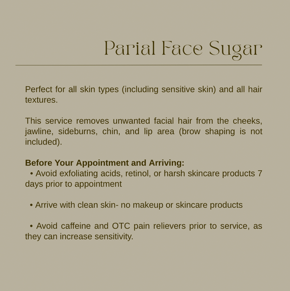 Partial Face Sugr at Foxy’s Beauty Lounge in Waterloo, IA