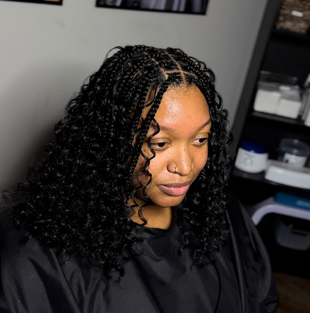 Boho Knotless Bob (Curls Included)