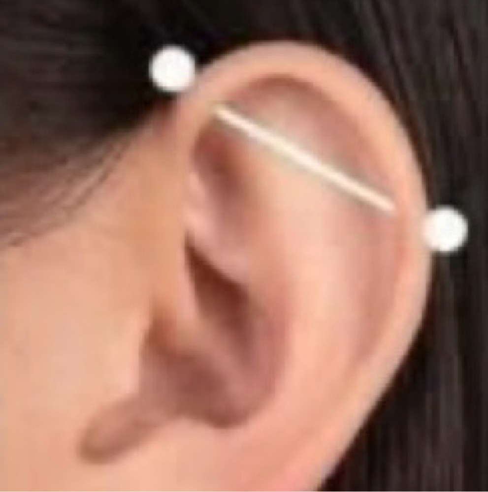 Industrial Piercing at Chandra Richardson Tattoos in Evansville, IN