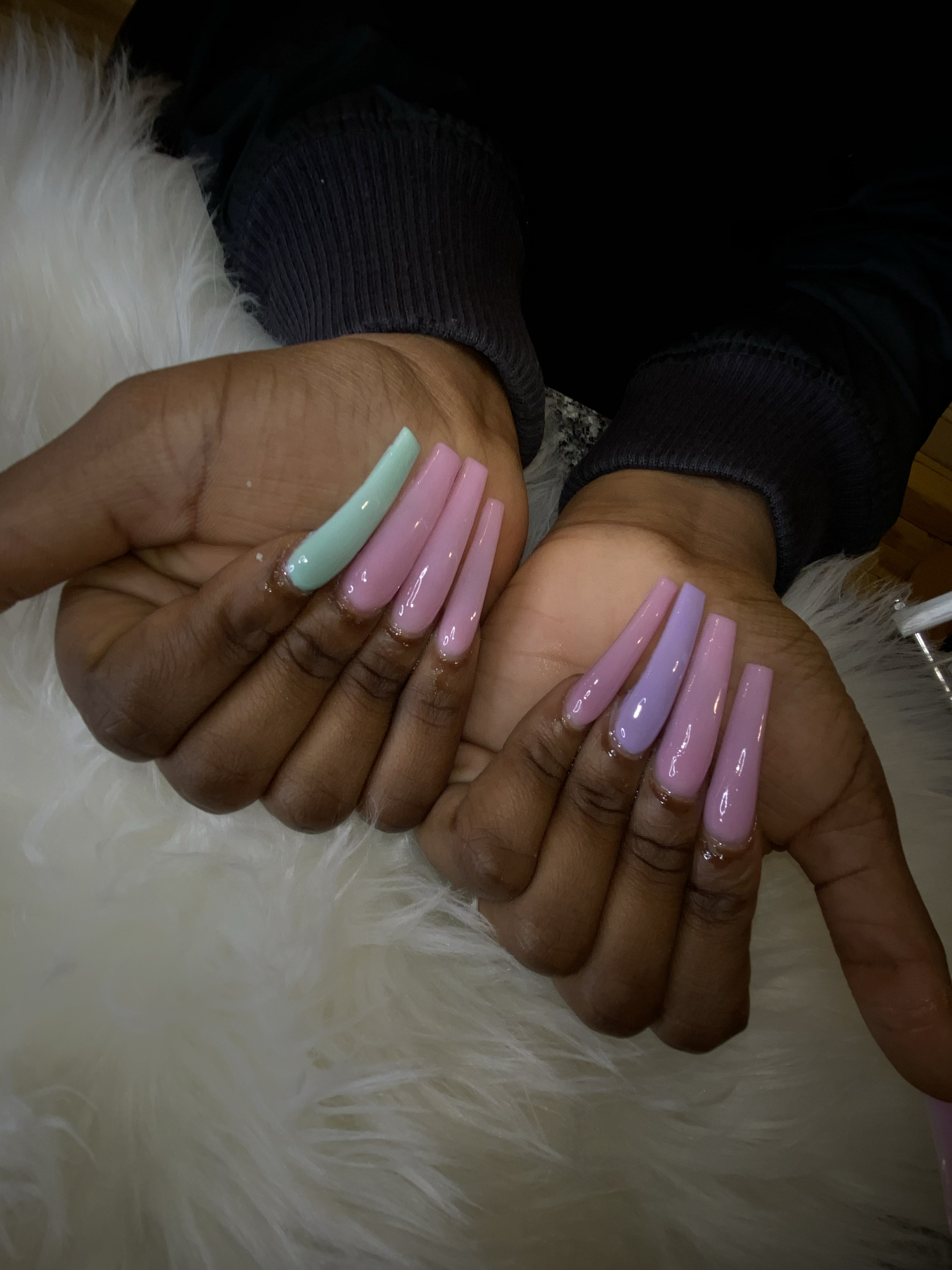 XL Solid Acrylic Fullset