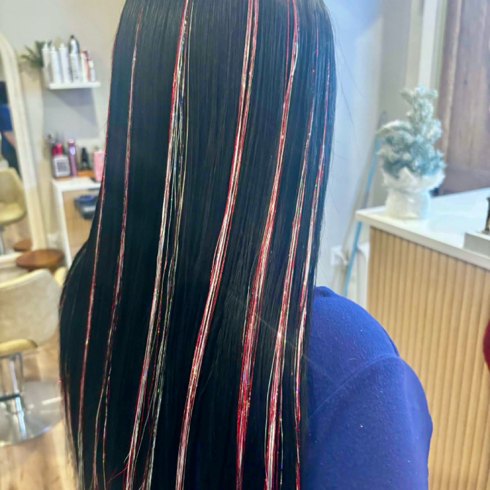 Hair Tinsel at Hair by Holly in Marion, MA