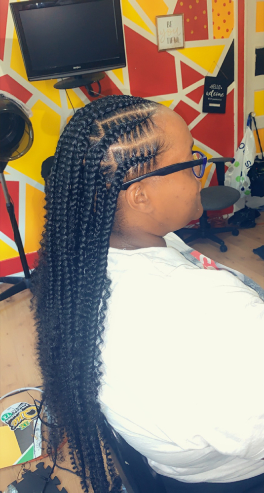 (L) Knotless Half & Half  30”