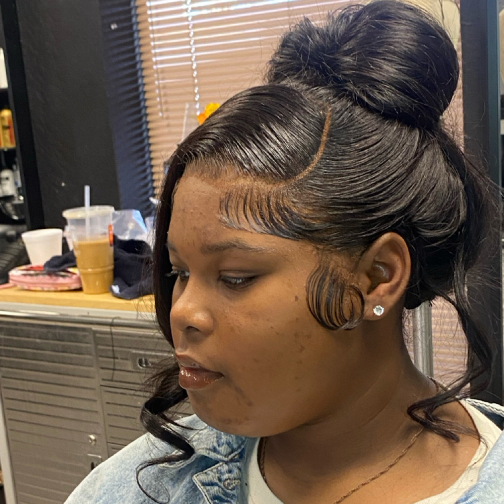 Ponytail Or Bun at ROOTED By DESTINY LUXURY SALON in Katy, TX