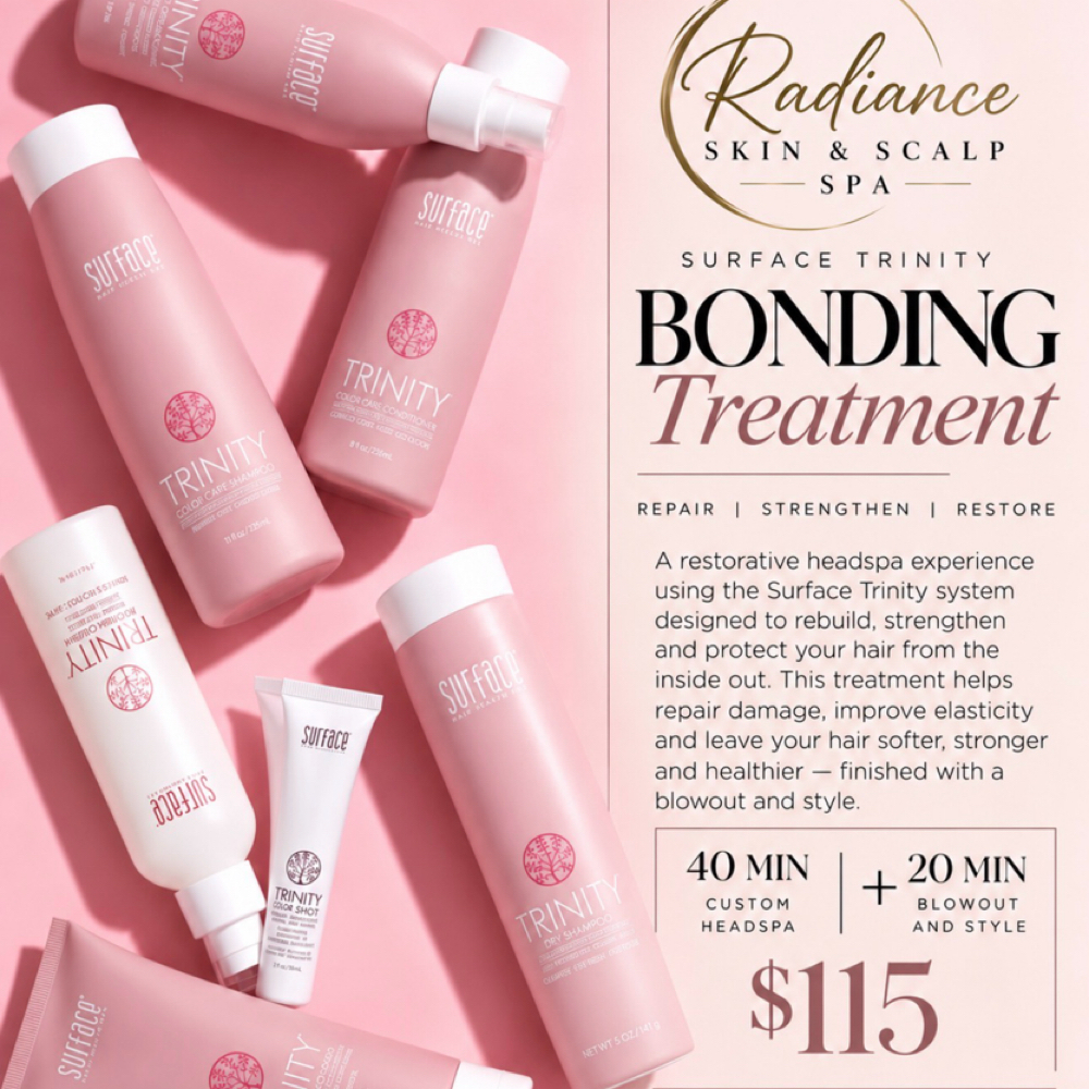 Surface Trinity Bonding Treatment at Radiance Skin and Scalp Spa in Amarillo, TX