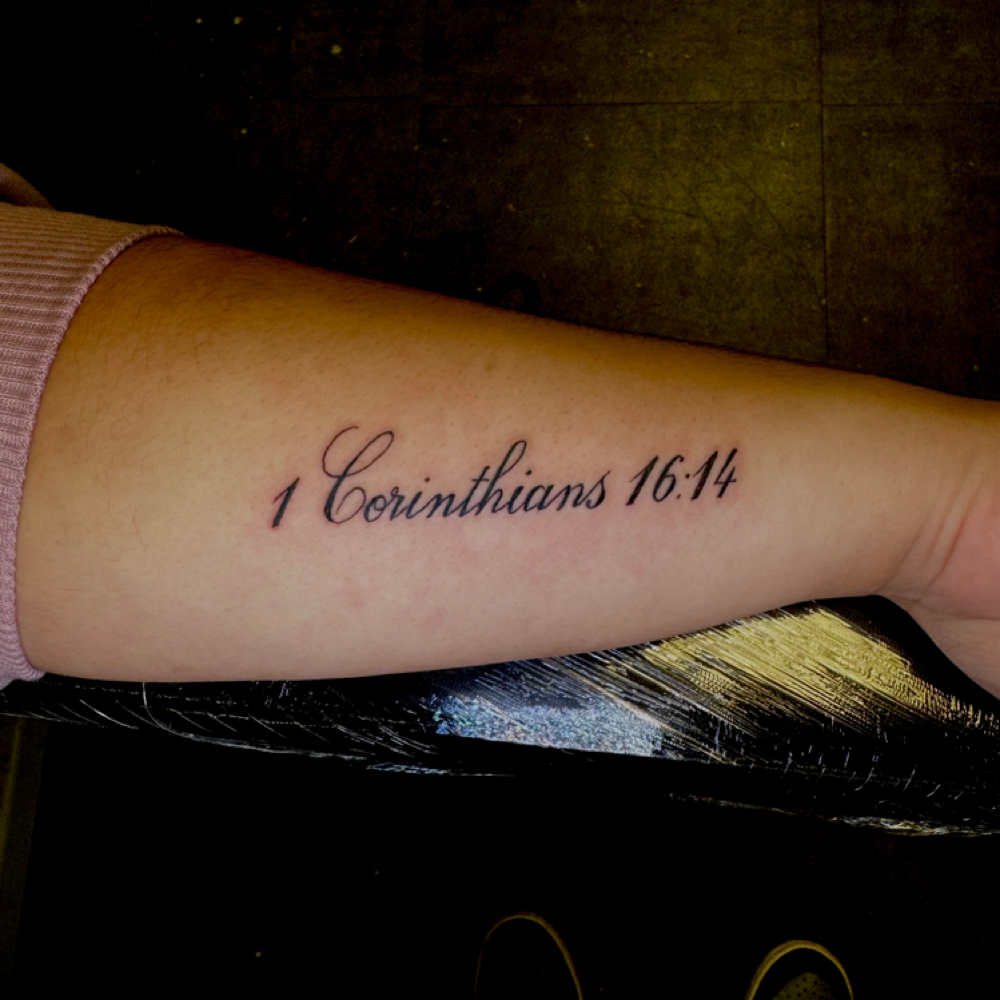 Walk-ins Small Name Or Initials at Ink-on-ink tattoo studio in Lumberton, NC