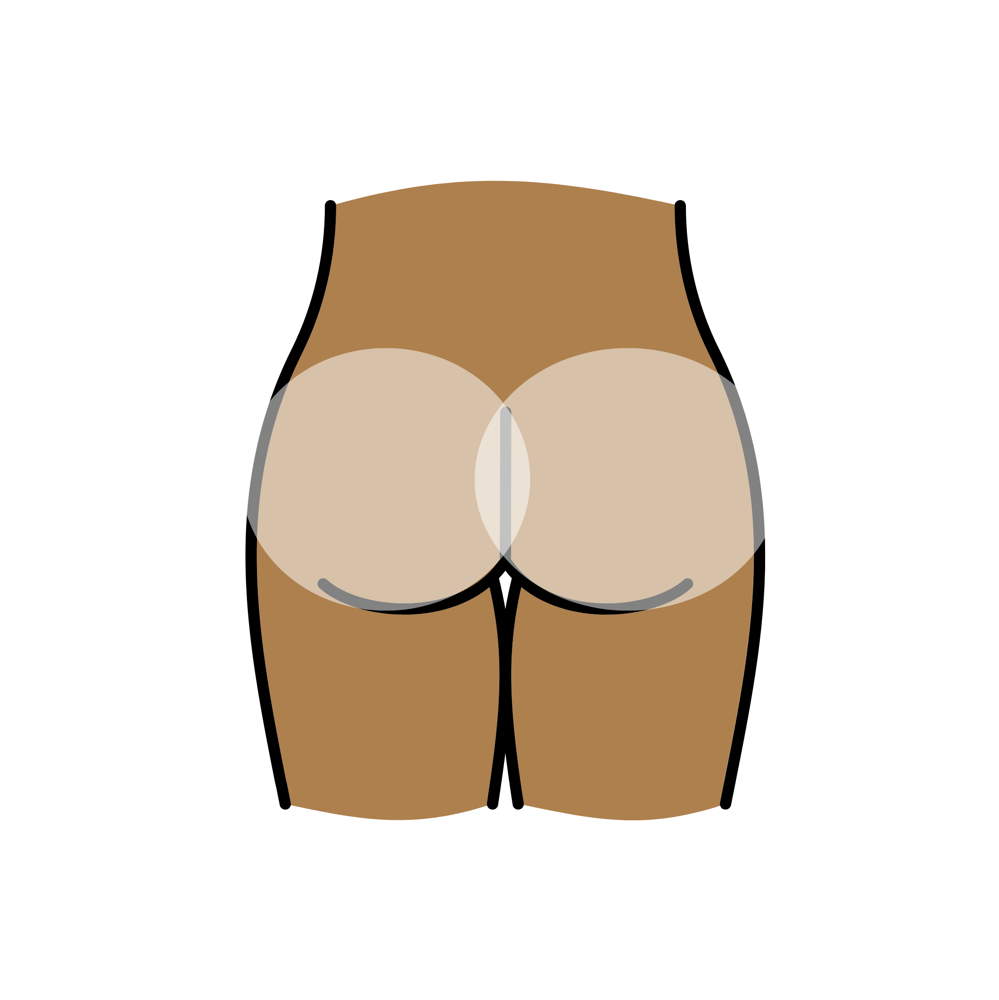 Buttcheeks