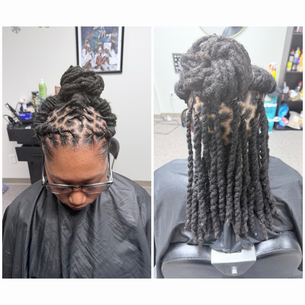 Retwist Locs at DeeplyRootedSalon in Iowa City, IA