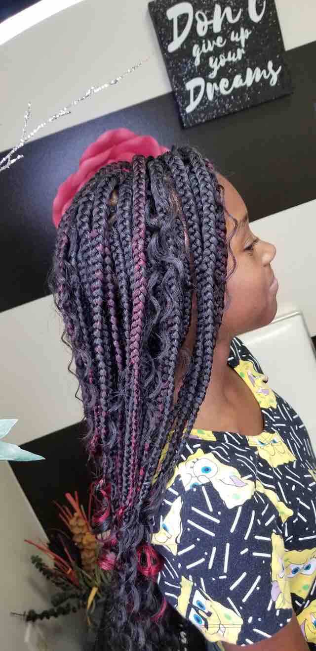 Medium Box Braids