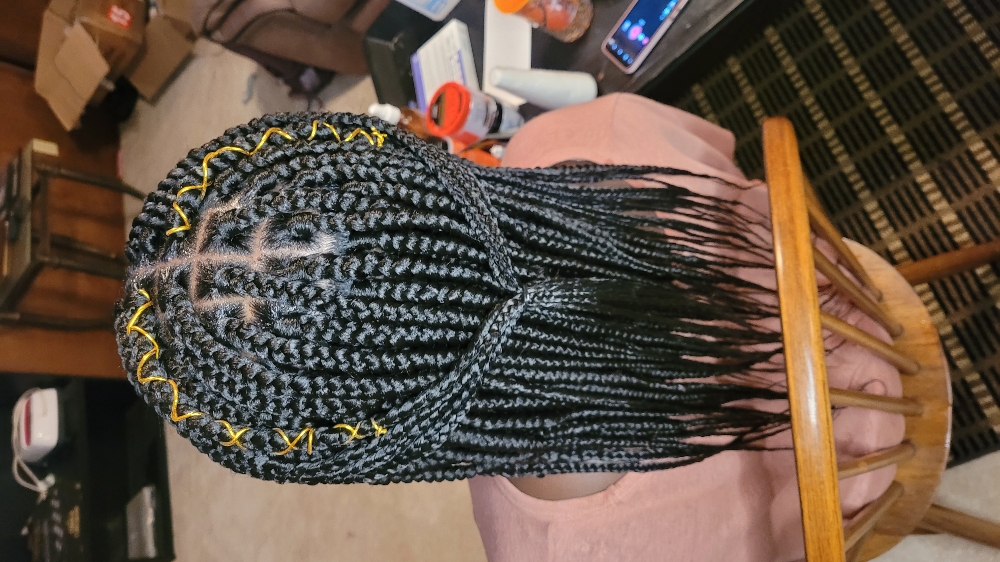 Med. Traditional Box Braids