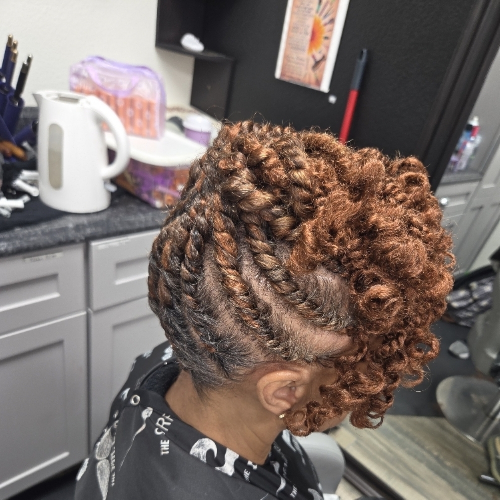 braided or twisted updos at Styles By Carrera in Las Vegas, NV