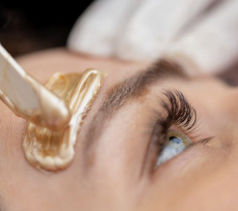 brow wax clean up