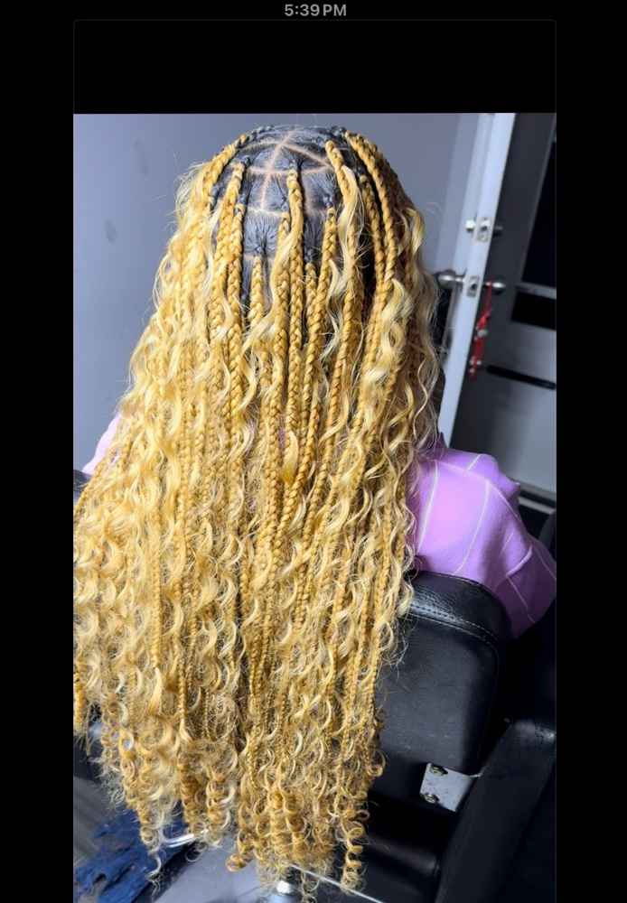 Boho Knotless Braids at Lucky Creations & Styles in Middlesex, NC