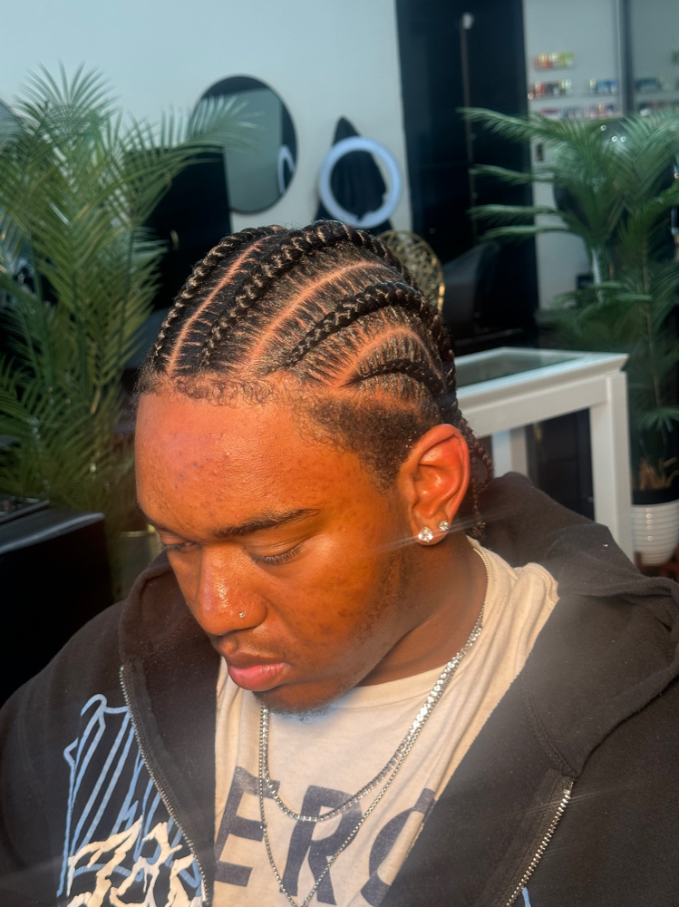 Men’s 6 Braids/ Freestyle