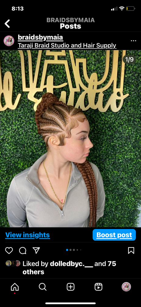 Feed-in Ponytail