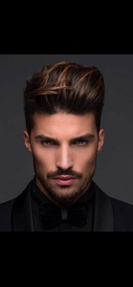 Men's Haircut + Grey Blending at Nissi's Hair Salon in Wellesley Hills, MA