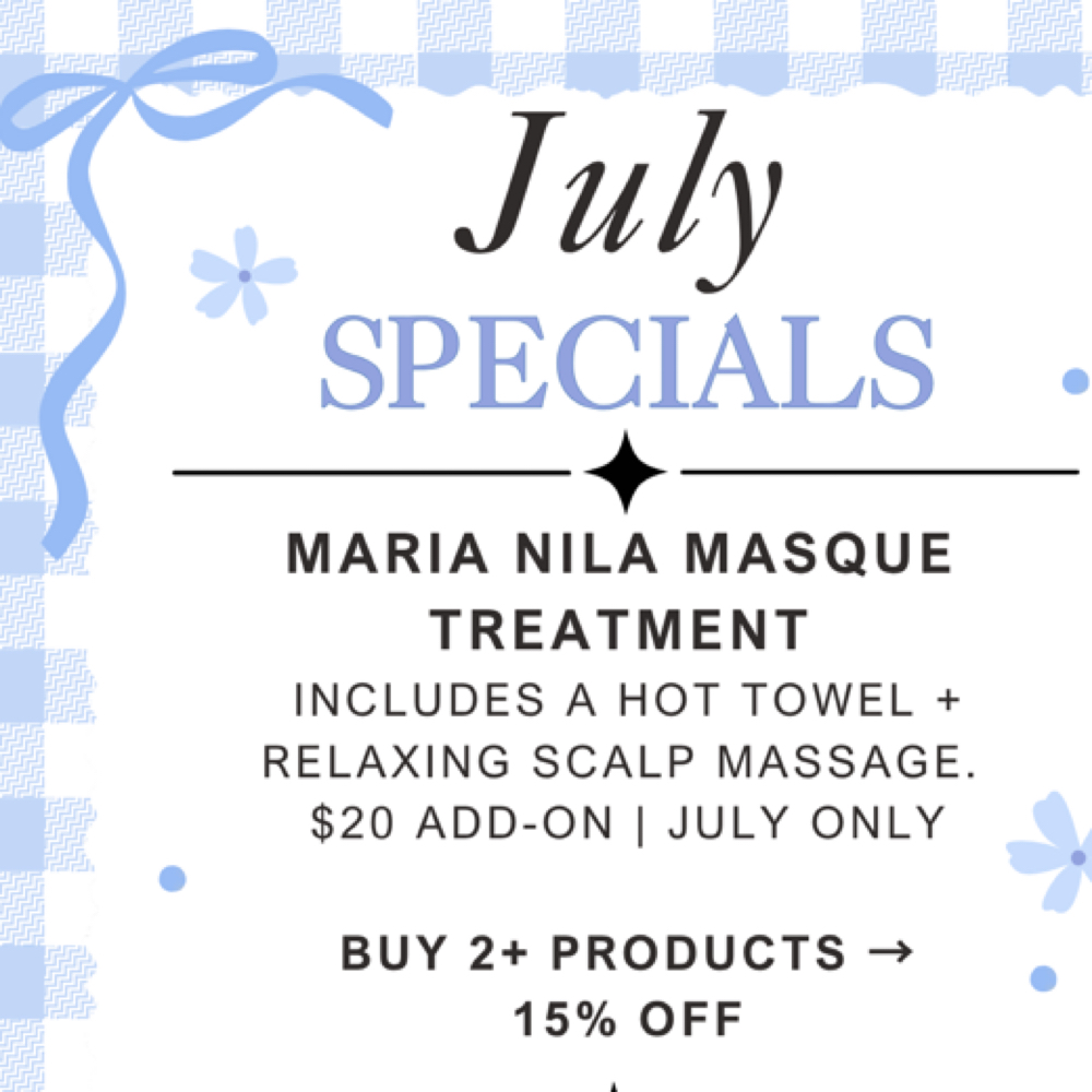 July- Maria Nila Masque Treatment at Fleur Salon in Creve Coeur, MO