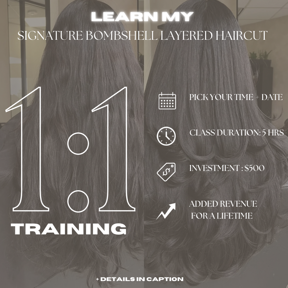 1:1 Layered Haircut Training