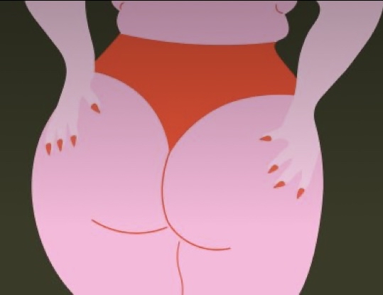 Woman’s Full Buttocks