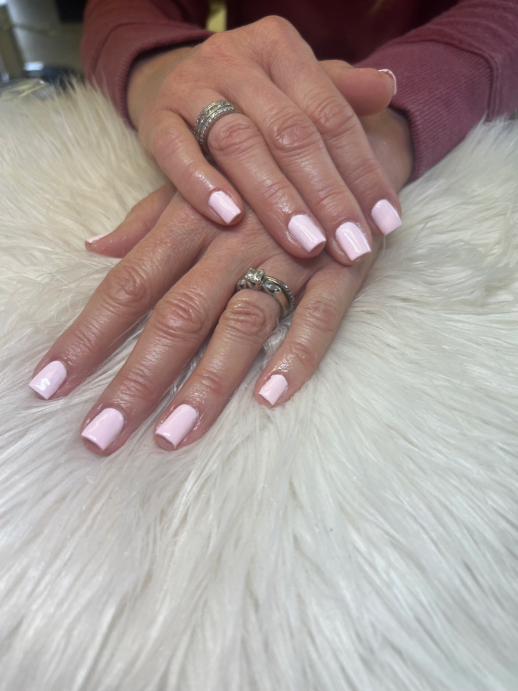 Back Fill With Gel Polish Short