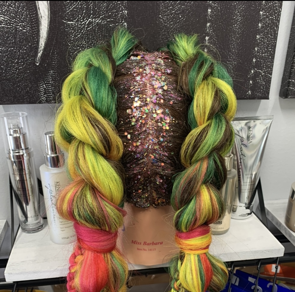 Two Dragon Braids w/ Extensions