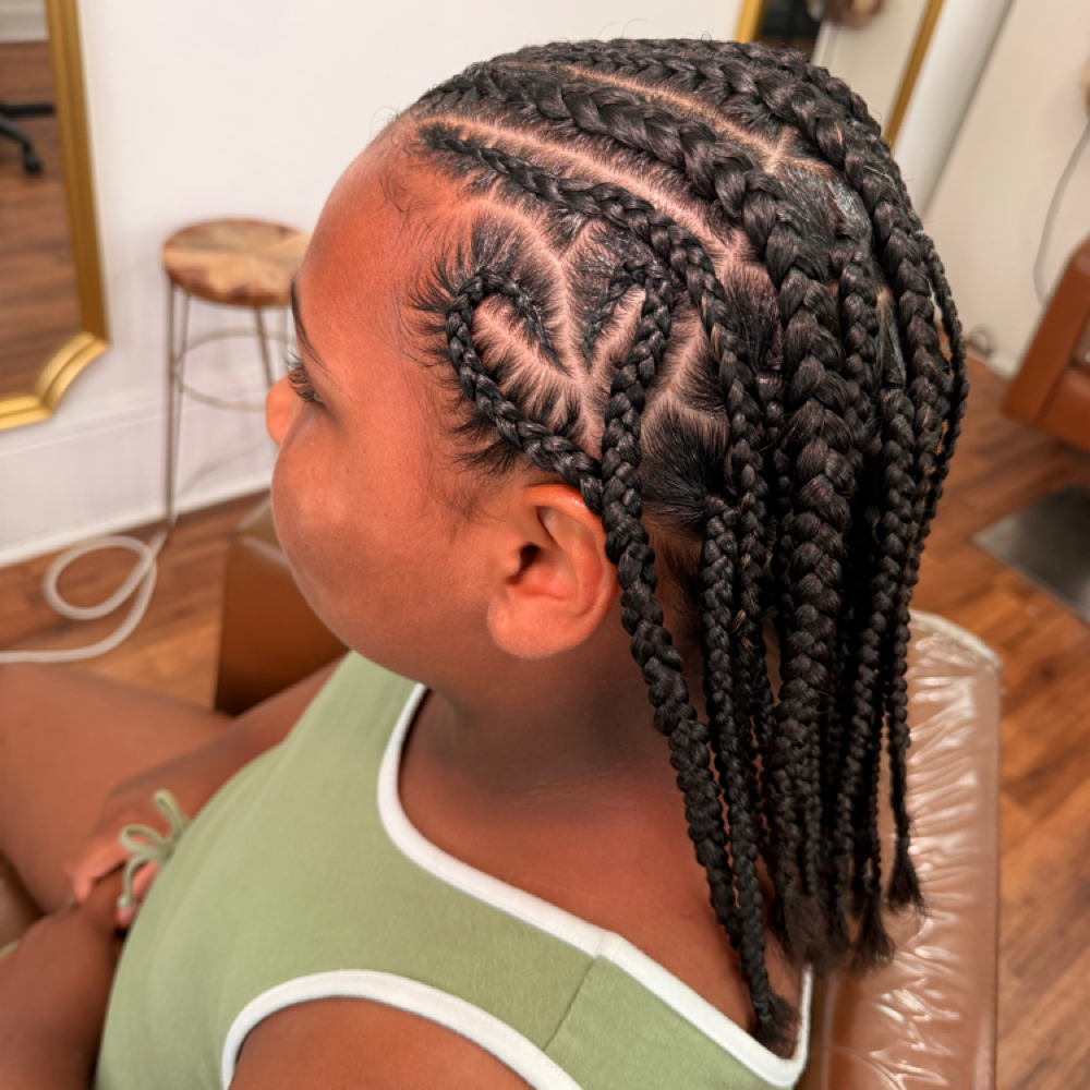Full Head Braids Natural Hair at SheFades_MU in Calhoun, GA