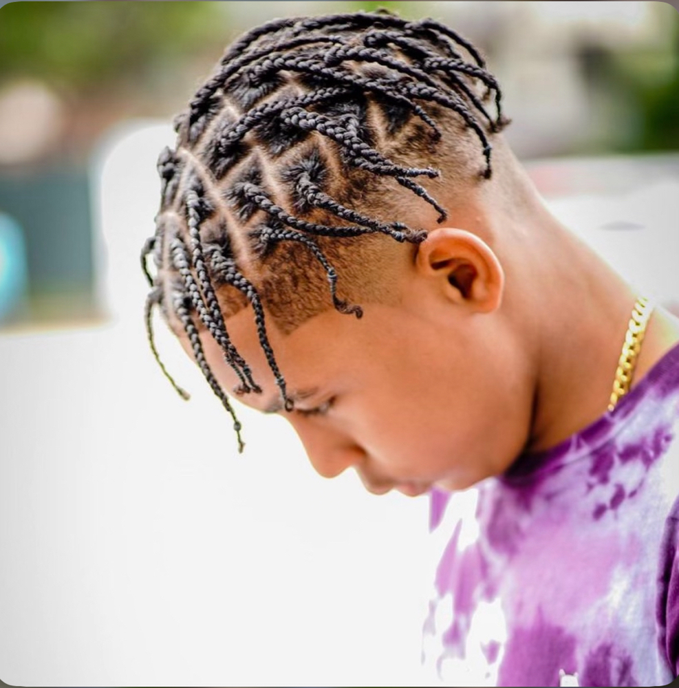 Men box braids (natural hair)