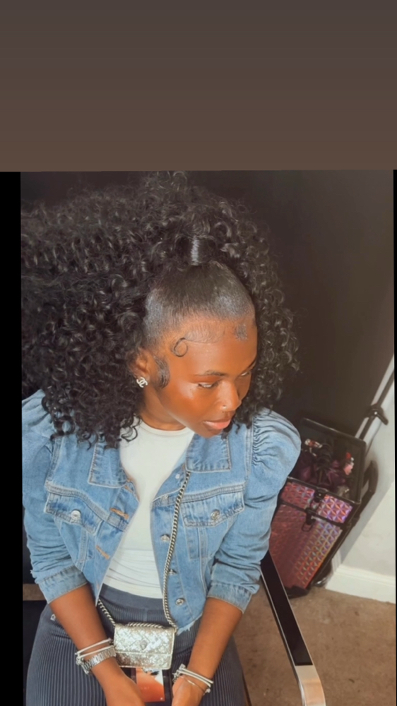 Half Up Half Down Sew In