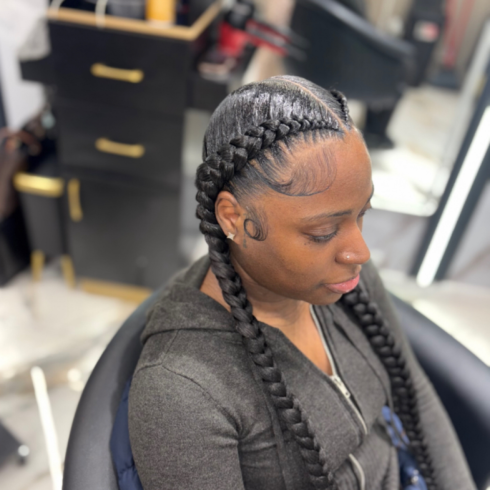 Two Feedin Braids at Hands Of Beauty By Kevionna in Racine, WI
