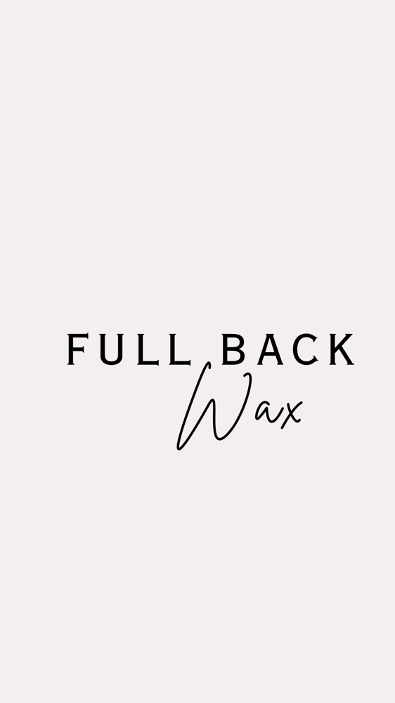 FULL BACK WAX