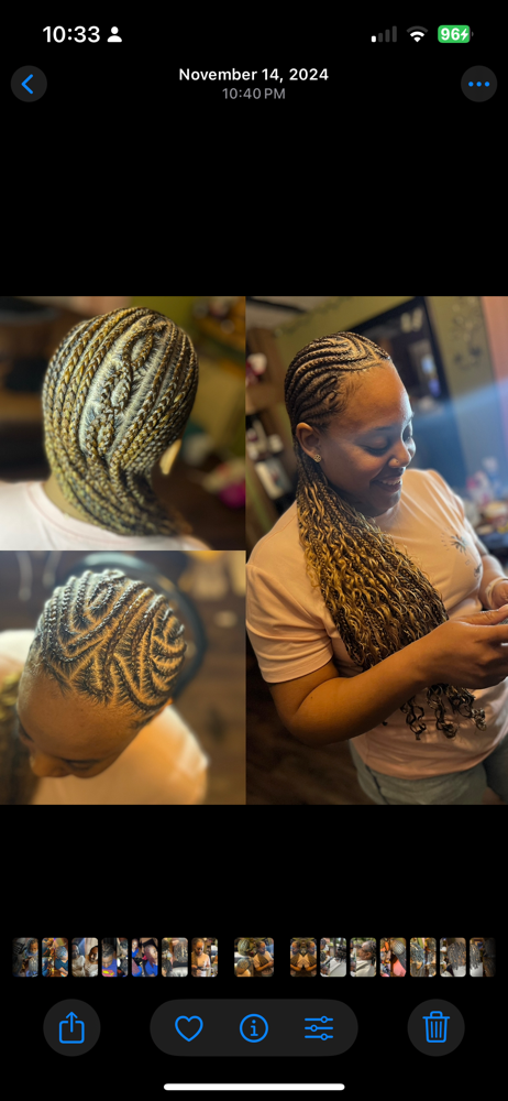 Freestyle Stitch Cornrows at Ms.BBTB in Bolivia, NC