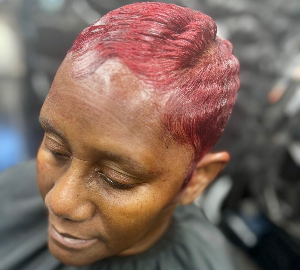 Short Pixie Style (1inch Or Less)