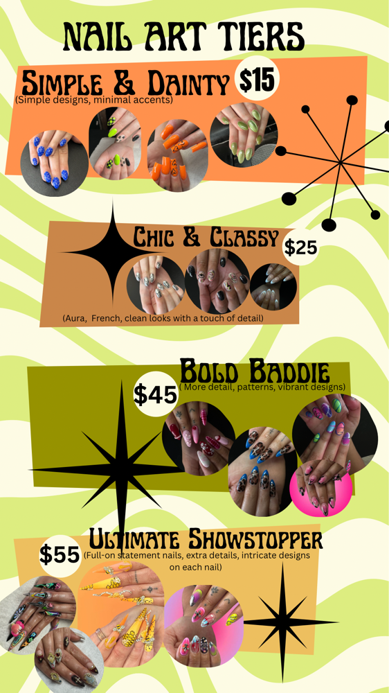 Nail Art Tiers at g3t nail3d in Albuquerque, NM