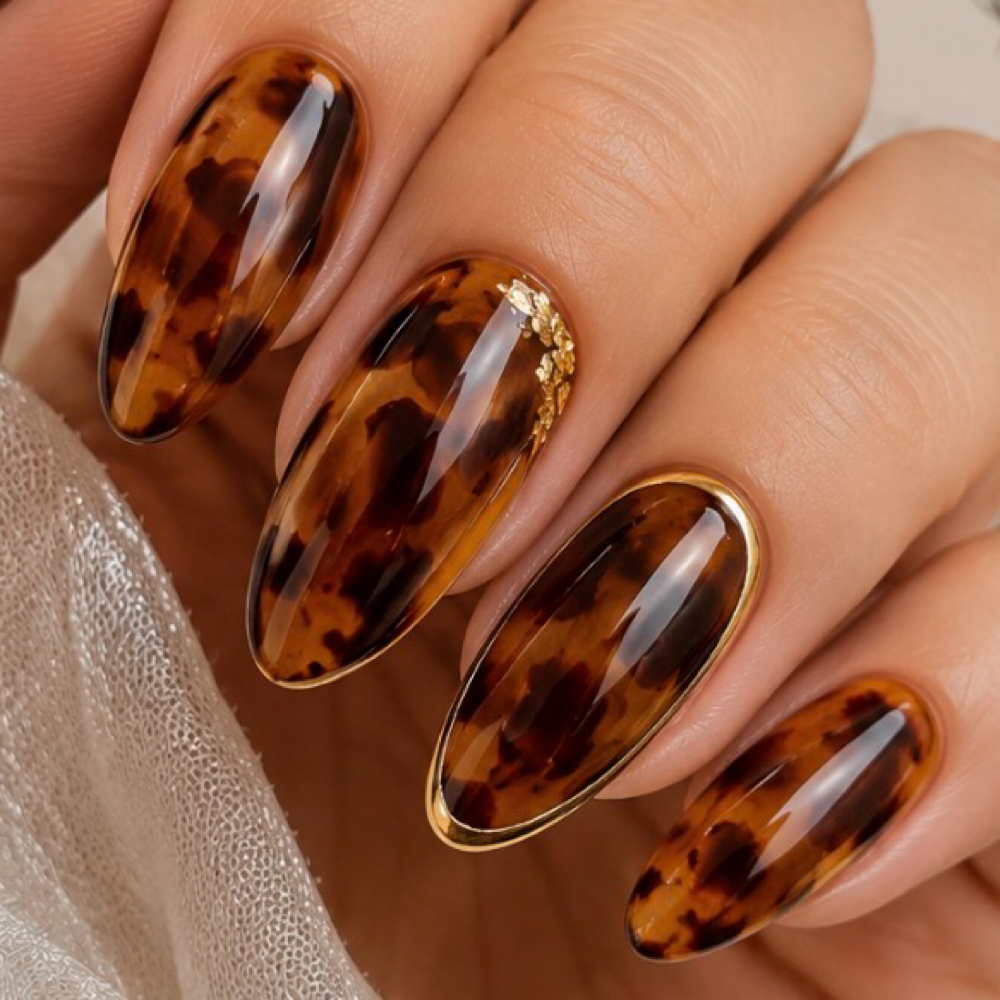 Tortoise Dry E File Manicure at mios mani in Dorchester, MA