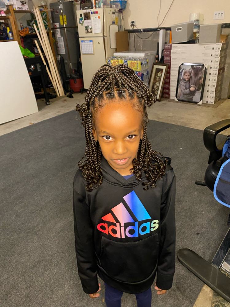 Kid’s braids Style  W/ Hair Added