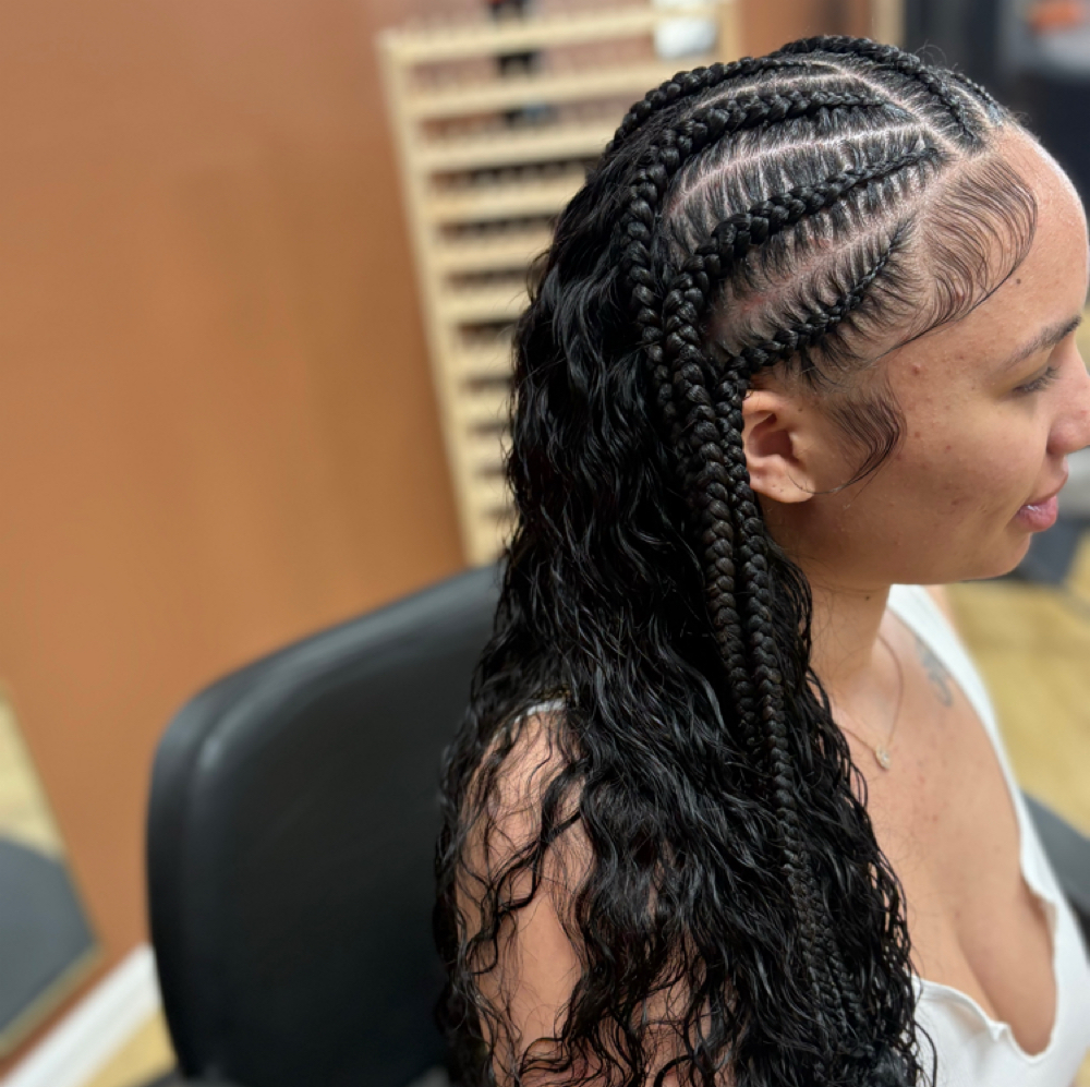 Fulani quick weave at The Ny3 Luxe experience in Harker Heights, TX