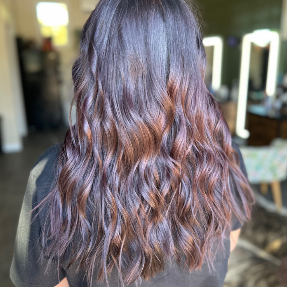 Root Retouch With Color Gloss at hair by Whitney Hurst in Mineral Wells, TX