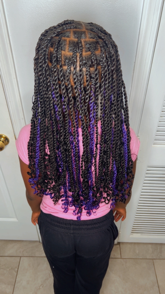 Kids Medium Knotless Boho Twist