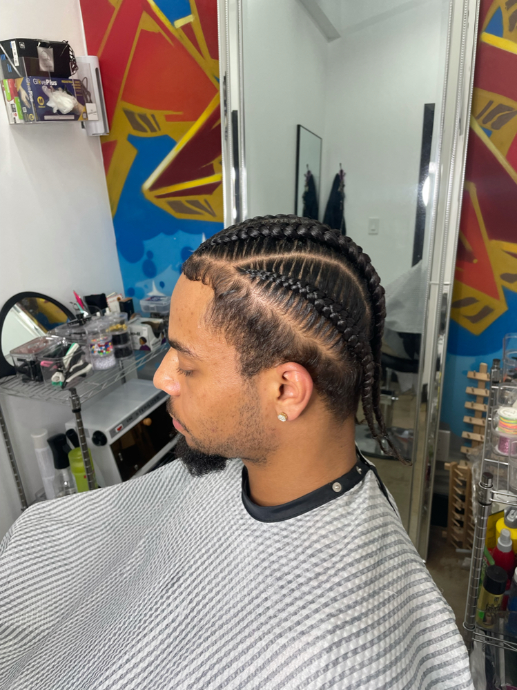 3-4 Cornrows (NOT FEED-INS)